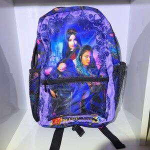 Disney Descendants Vibrant Purple and Blue Backpack